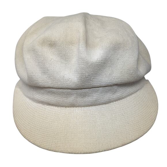 Kangol Fitted Cadet Army Cap Beige One Size Outdoor Vintage Made Great Britain - Picture 1 of 10
